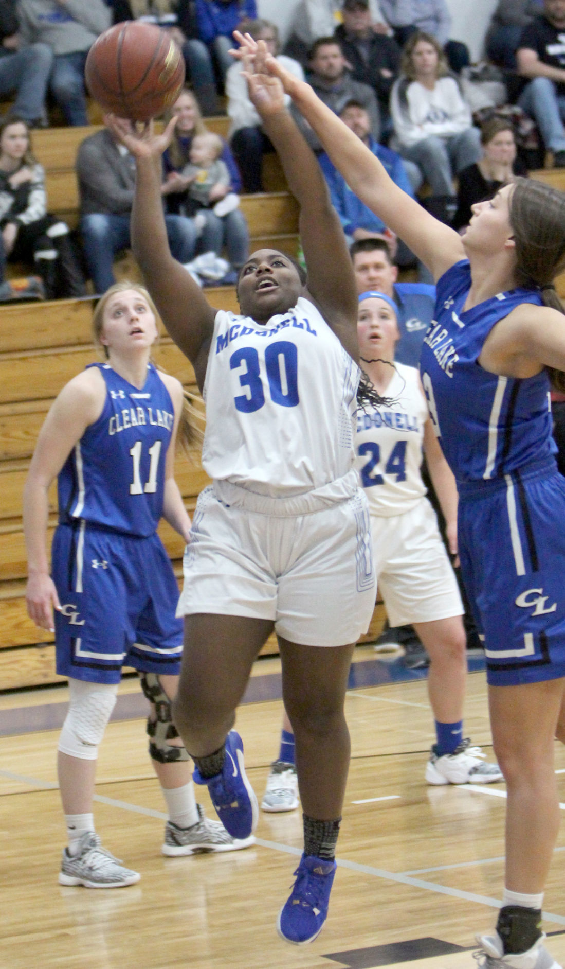 Clear Lake at McDonell girls basketball 12-9-19